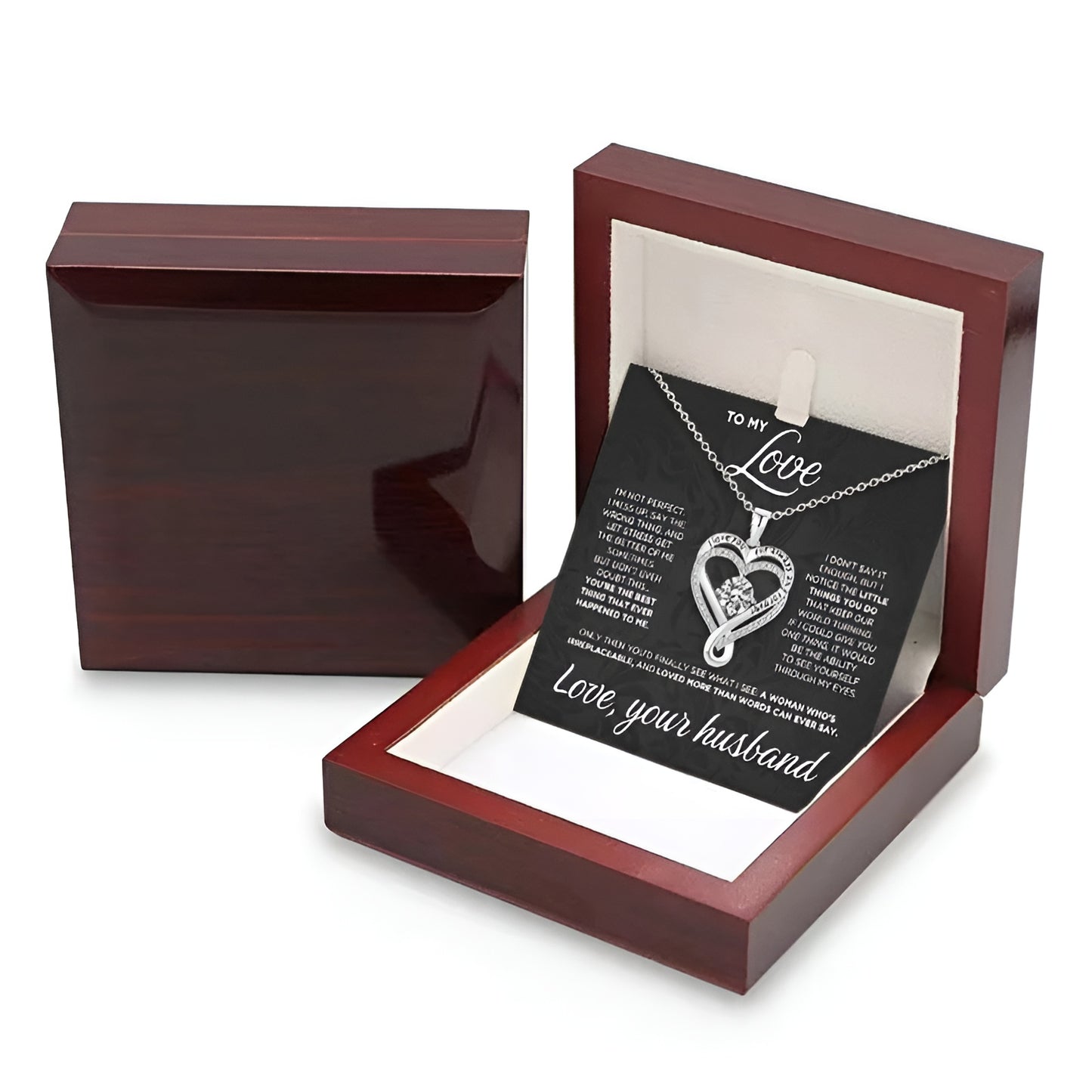 Heart Necklace with LED Gift Box