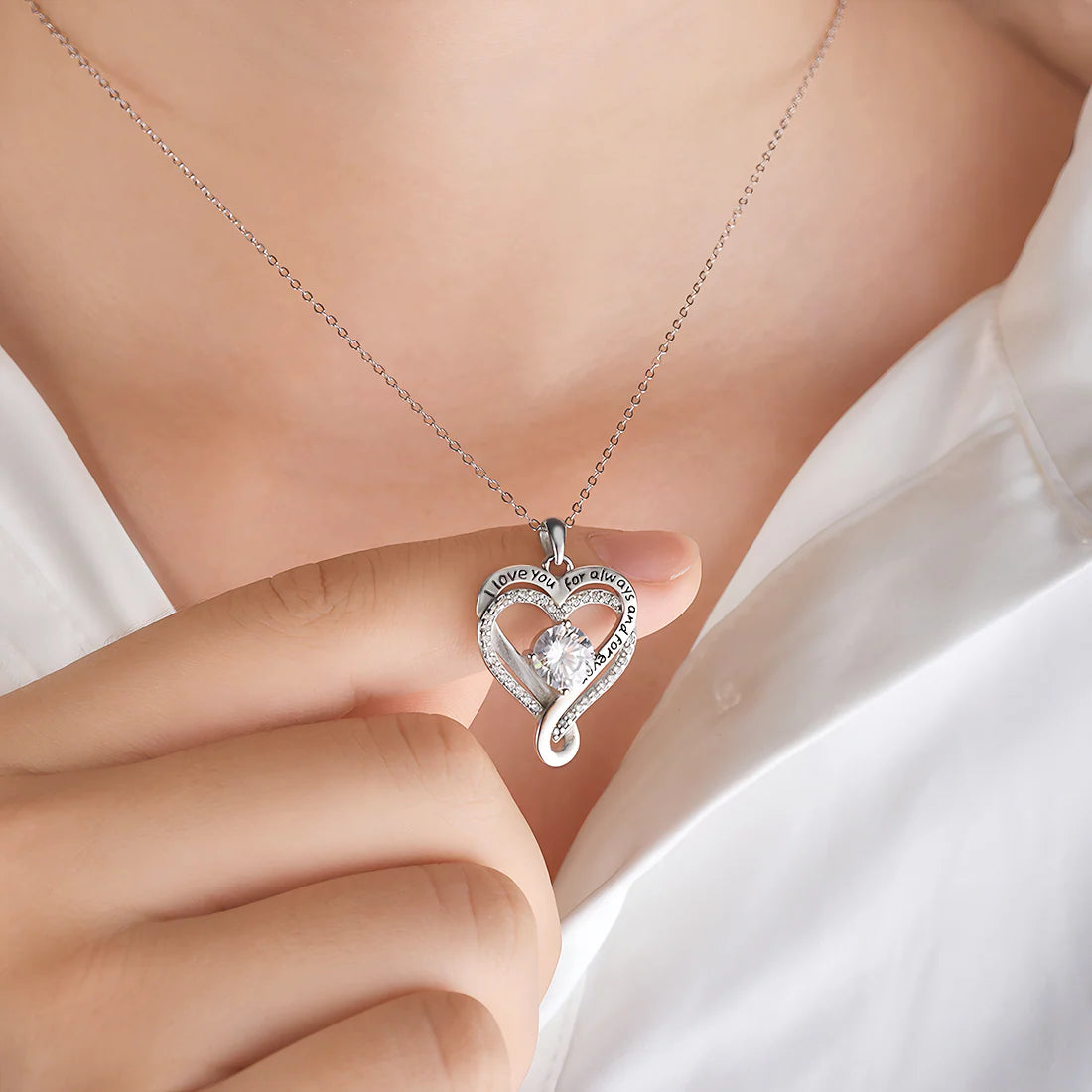 Heart Necklace with LED Gift Box