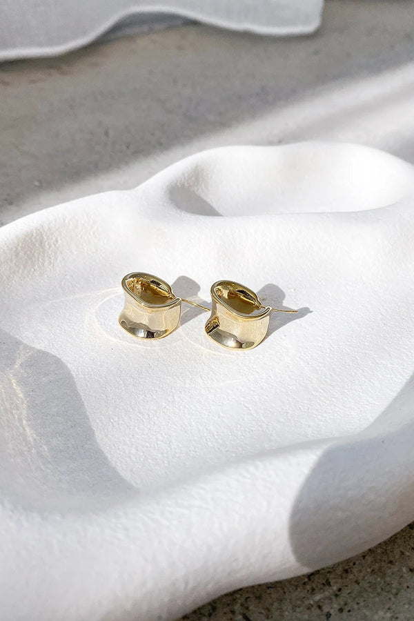 Radiant Gold Hoops